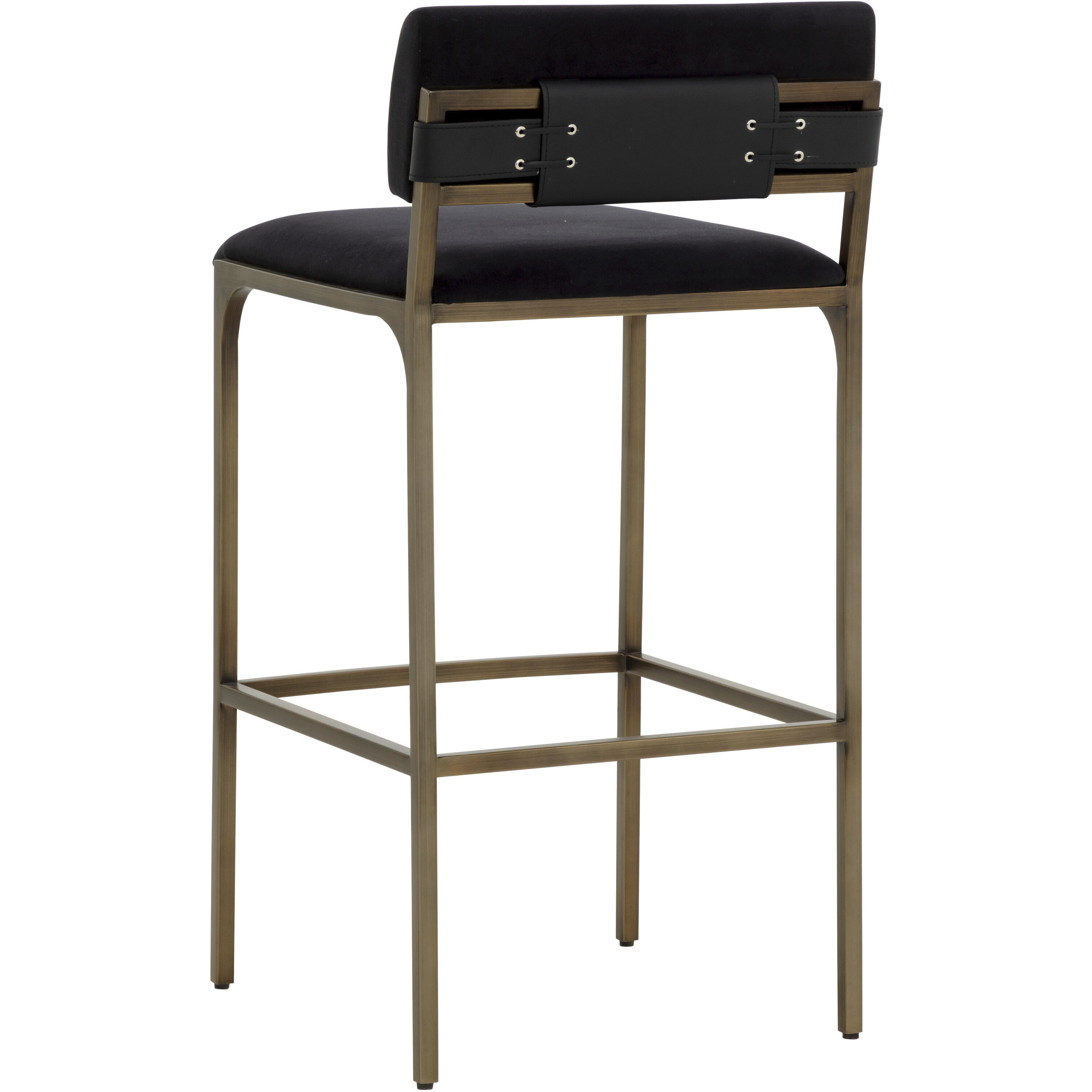 Mori 38.5 inch Abbington Black Barstool